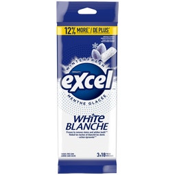 Excel White Winterfresh Sugarfree Gum Multipack, 18 Pieces (Pack of 3) image