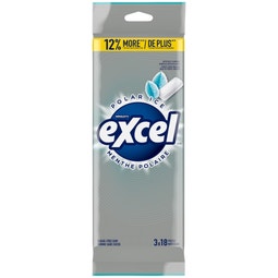 Excel Polar Ice Sugarfree Gum Multipack, 18 Pieces (Pack of 3) image