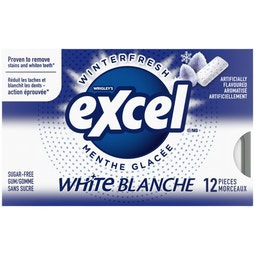 Gomme sans sucre Excel White Menthe glacée, 12 morceaux image