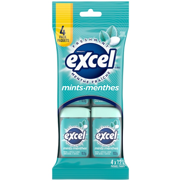 Excel Freshmint Mini Mints Multipack (Pack of 4)