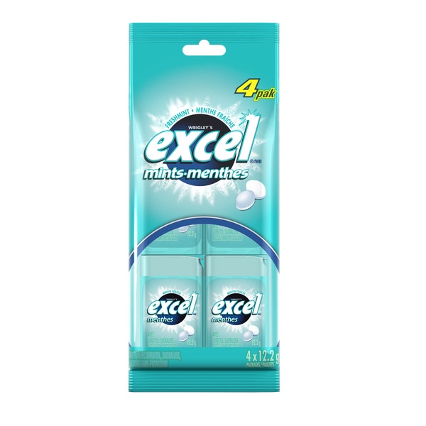 Excel Freshmint Mini Mints Multipack (Pack of 4) EXCEL Gum