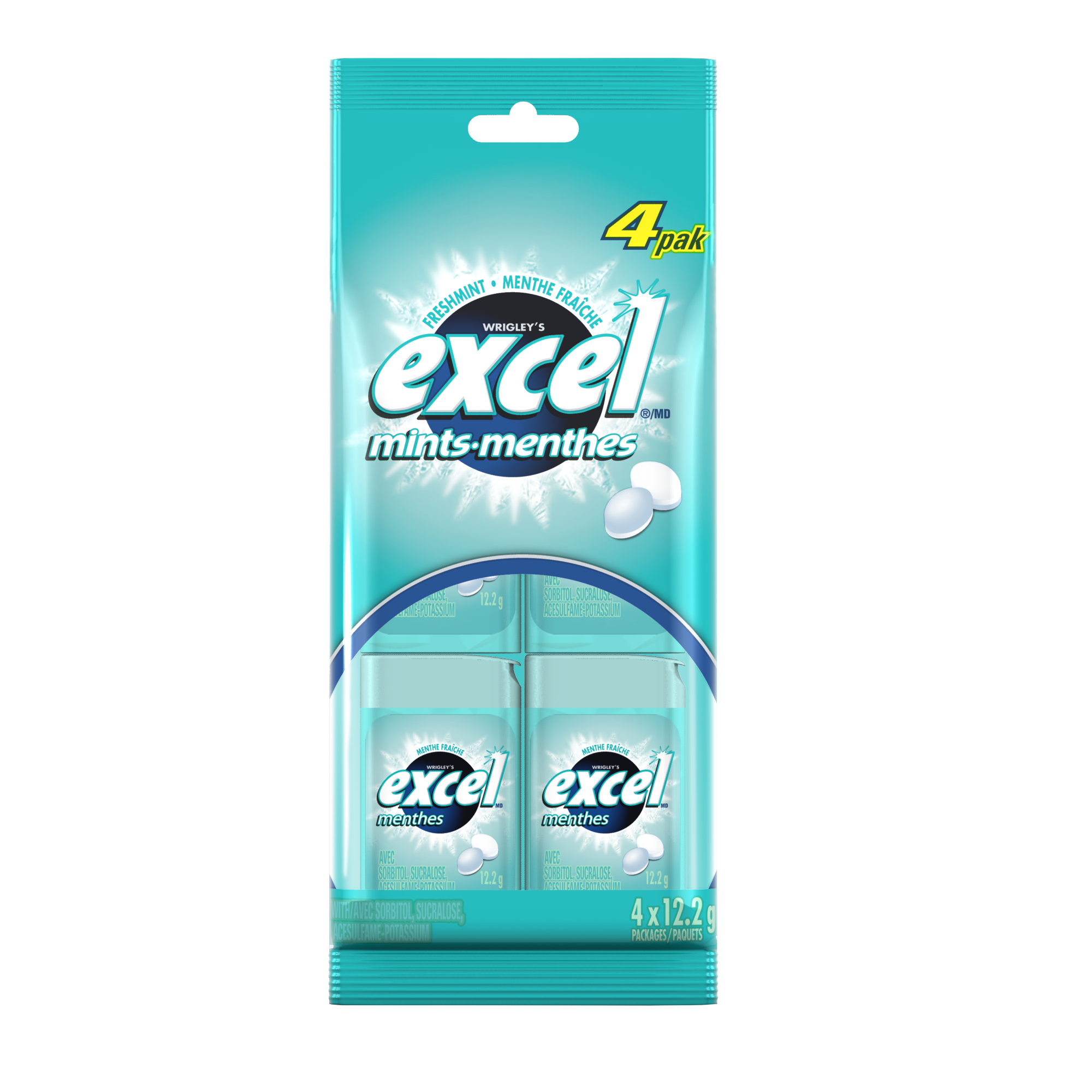 Excel Freshmint Mini Mints Multipack (Pack of 4) EXCEL Gum
